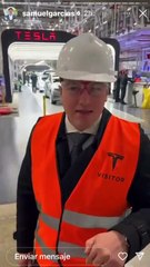 Visita Samuel García gigafactory de Tesla en Berlín