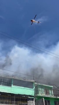 Combate Protección Civil incendio en el Topo Chico
