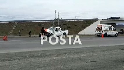 Vuelca unidad de la Guardia Nacional en Cadereyta; hay 4 lesionados