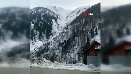 Rize'nin Ayder yaylasında çığ paniği! Beyaz kabus böyle geldi