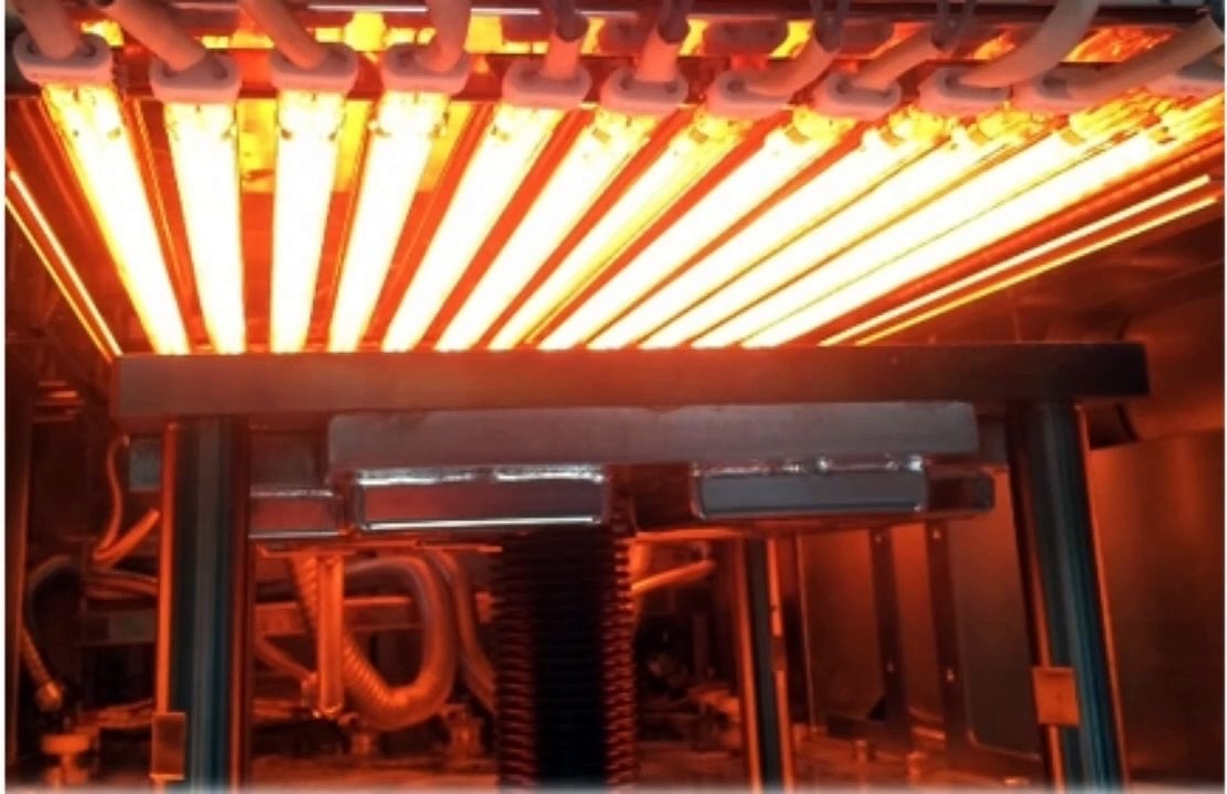 Goldisgood twin tube 630mm 11*23mm 3000w half gold infrared heat lamp for Industrial drum drying oven