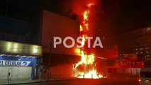 Se incendia edificio en el centro de Monterrey