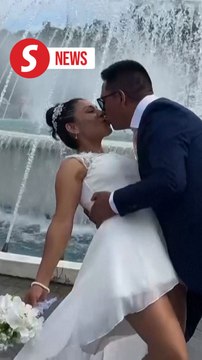 Dozens of couples wed in mass ceremony in Peru ahead of Valentine's Day