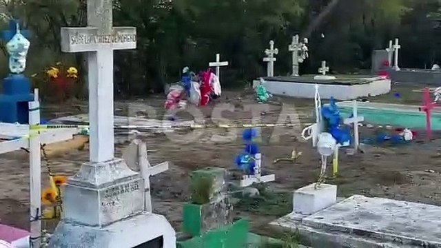 Profanan tumbas en panteón municipal; investigan robo de restos humanos