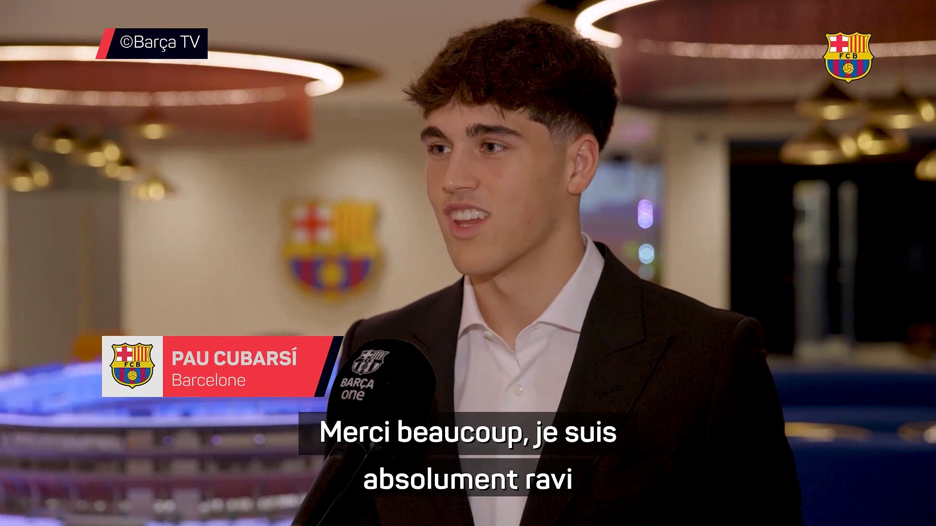 Barcelone - Cubarsí absolument ravi de prolonger avec “le club de ma vie”