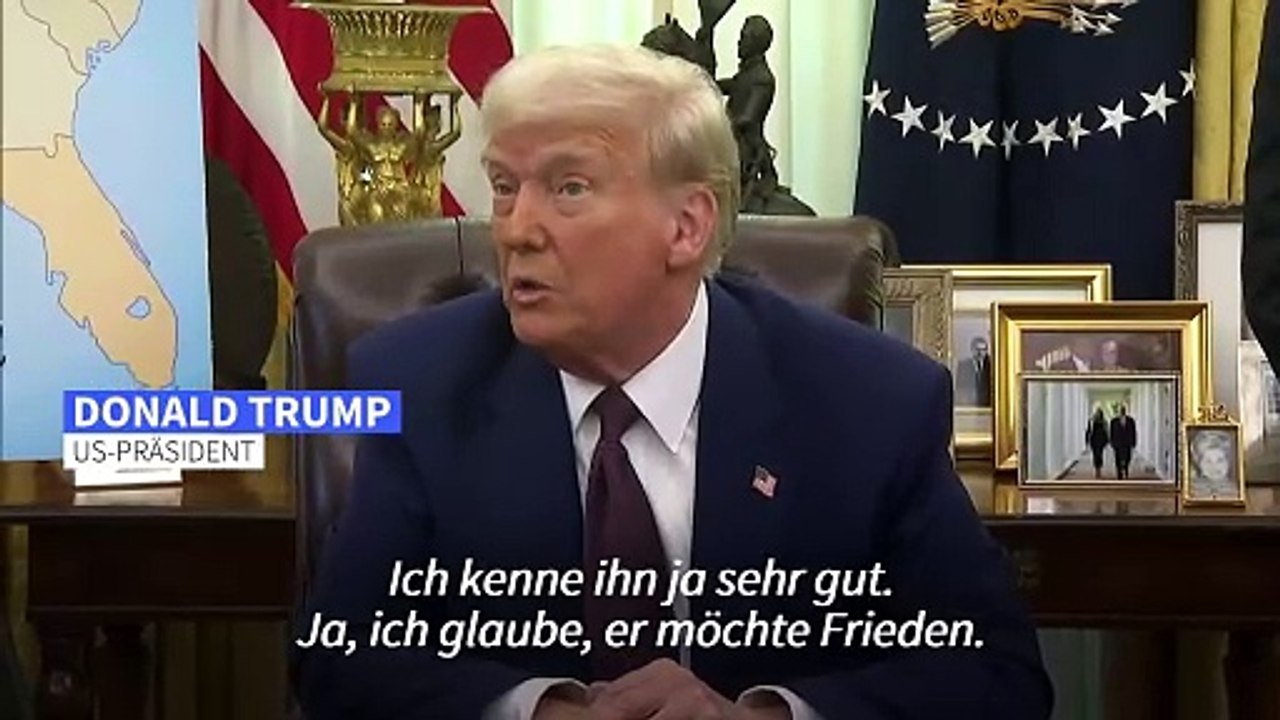 Trump: 'Ich glaube, Präsident Putin möchte Frieden'