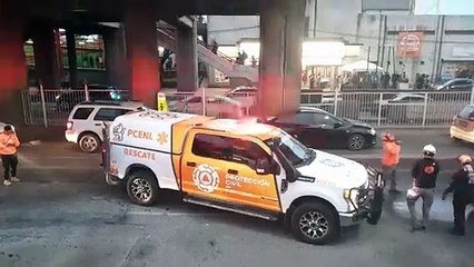 Volcadura de ruta urbana en Guadalupe deja a 9 personas lesionadas (VIDEO)