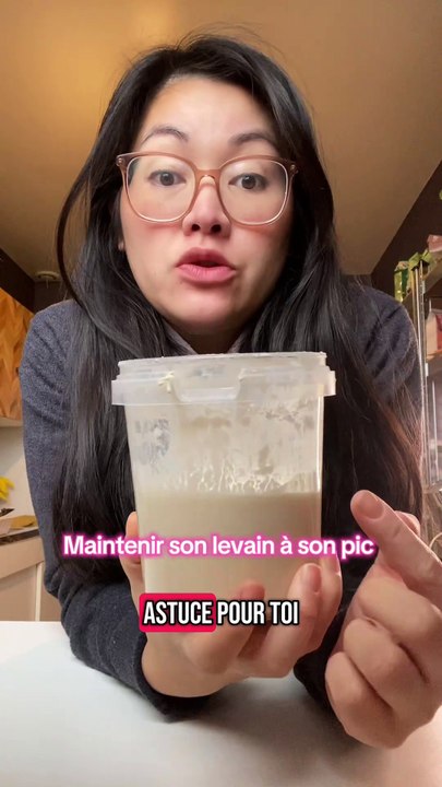 Ma meilleure trouvaille depuis que je fais du levain ! C’est tellement pratique de pouvoir garder son levain à son pic pendant au moins 3 jours ! #levain #sourdough