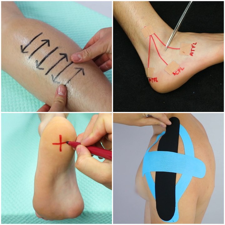 Massage therapy sessions & taping techniques
