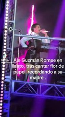 Alejandra Guzmán; rompe en llanto al recordar a su mamá durante concierto