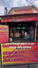 ¿ Se te antojan unos churros ? Hay de azúcar o chocolate