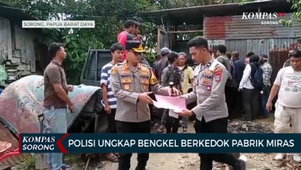 Polisi Gerebek Bengkel Berkedok Miras Ilegal dan Satu Pelaku Ditangkap