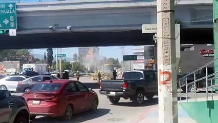 Evacúan edificios y plaza comercial en Saltillo por fuga de gas
