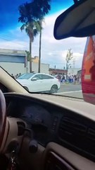 Inauguración de salón infantil provoca caos vial y largas filas en San Nicolás