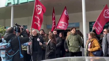 Ameliyattaki hastayla pazarlık yapan skandal hastane önünde eylem