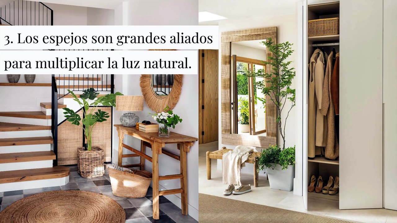 Ideas elegantes para recibidores pequeños