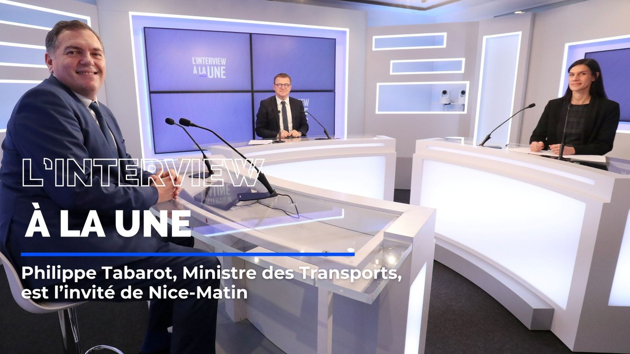 Philippe Tabarot, Ministre des Transports, invité de L'Interview à la une