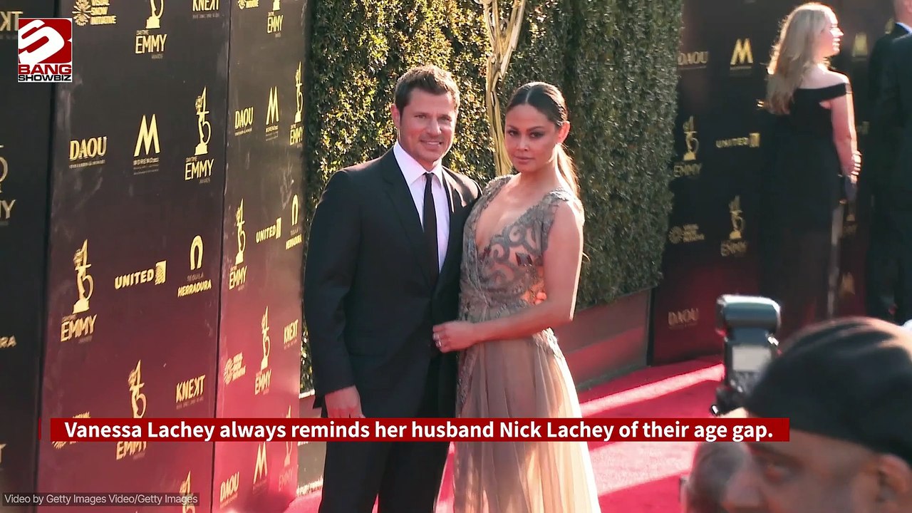 Vanessa Lachey reminds husband Nick Lachey about their age gap