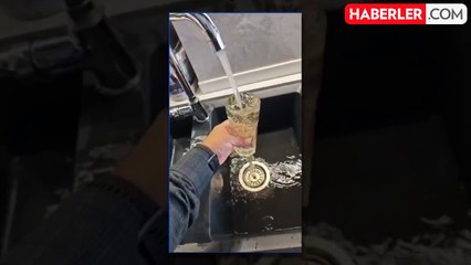 Rezidansta çamurlu sondaj suyu! Vatandaş, büyükşehir belediyesine tepkili