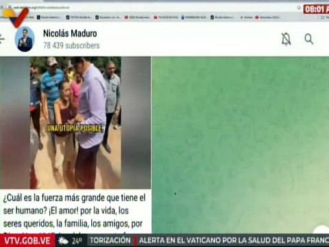 Pdte. Nicolás Maduro felicita al pueblo de Venezuela en el día del amor y la amistad