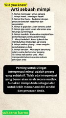 Arti mimpi apakah kamu percaya  #story #motivasi