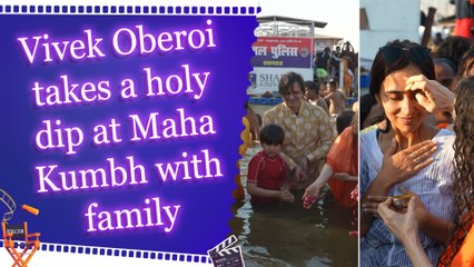 Vivek Oberoi and Family Take a Holy Dip at the Maha Kumbh
