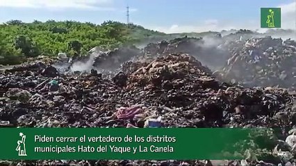 Piden cerrar el vertedero de los distritos municipales Hato del Yaque y La Canela_1
