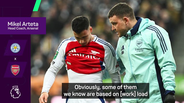 Arteta blames 'super demanding' schedule for Arsenal's injury crisis