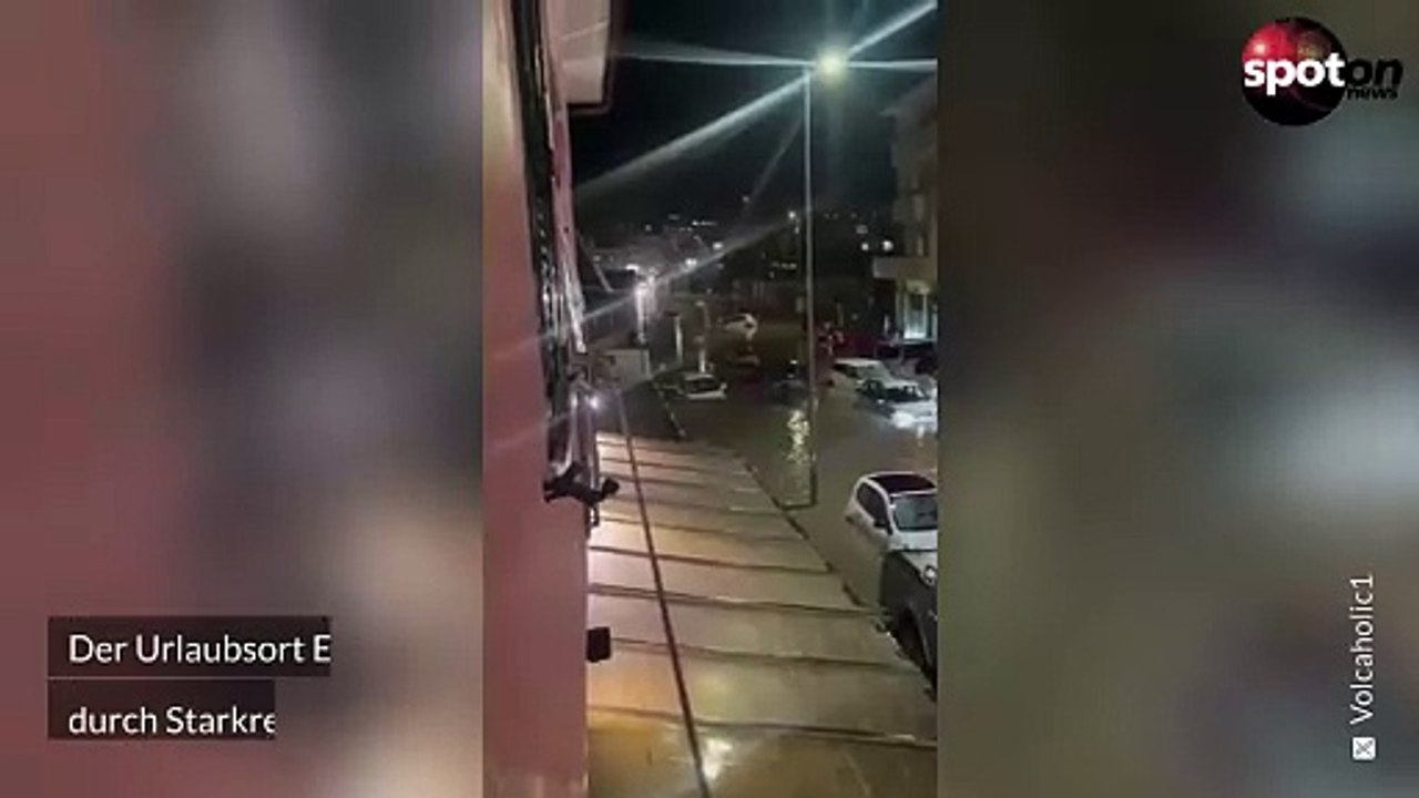 Starkregen flutet Insel Elba: Dutzende Autos weggeschwemmt