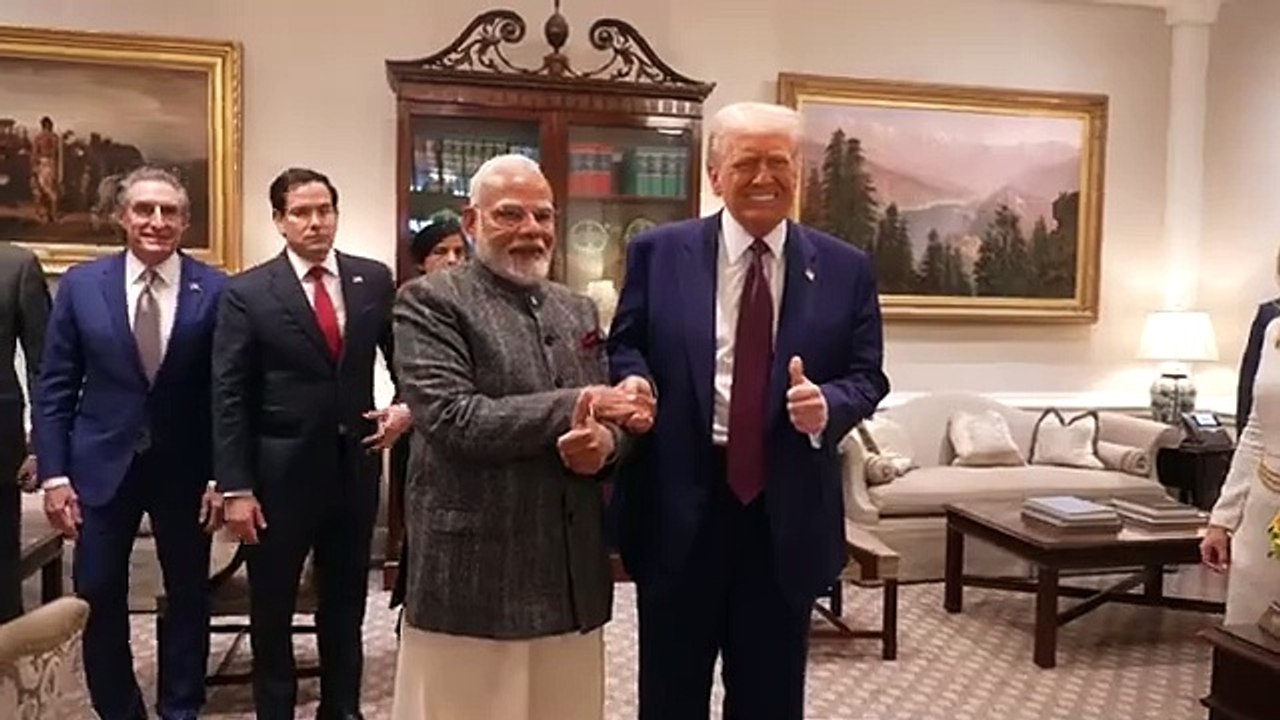PM Modi and US President Trump at White House