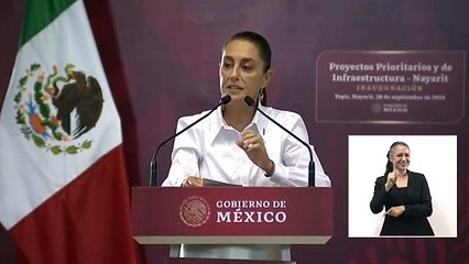 Asegura Claudia Sheinbaum continuidad de obras de la 4T para Nayarit