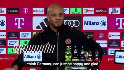 Kompany excited for Germany's future with Musiala and Wirtz