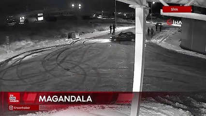 Sivas'ta drift yapan 2 trafik magandasına 92 bin TL ceza