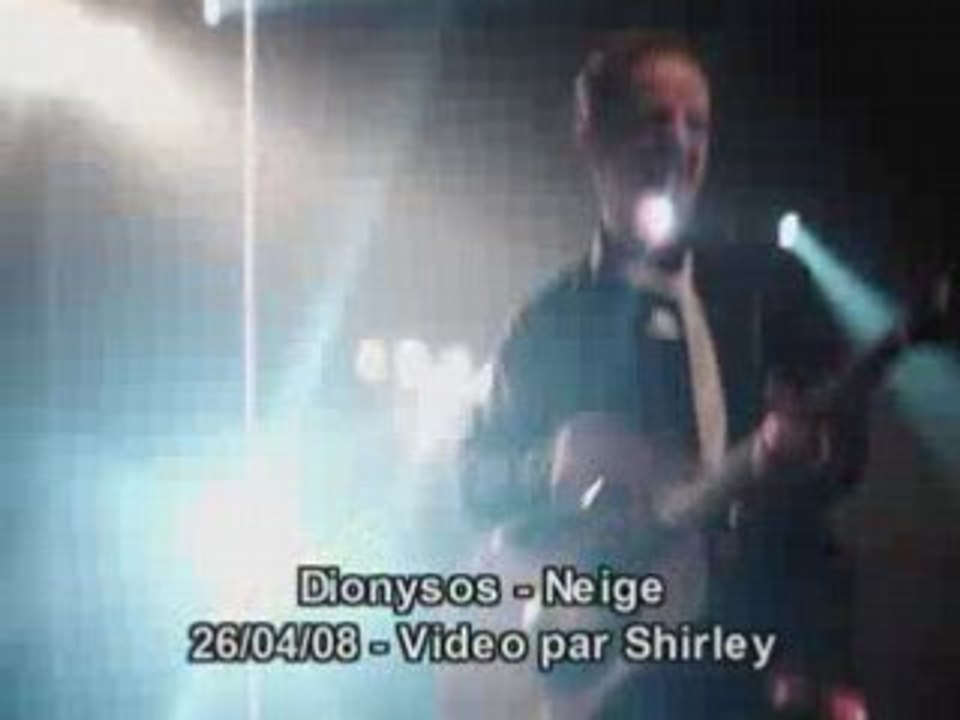 Dionysos neige live lille