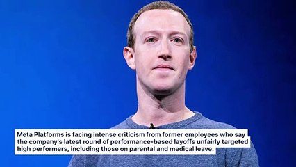 Mark Zuckerberg's Meta Faces Backlash As Laid-Off Workers Say They Were Unfairly Targeted Despite Strong Performance Records