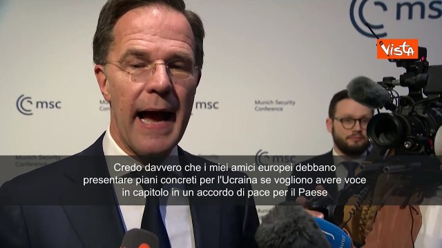 Rutte (Nato): Ue presenti piani concreti per futuro Ucraina se vuole voce in capitolo