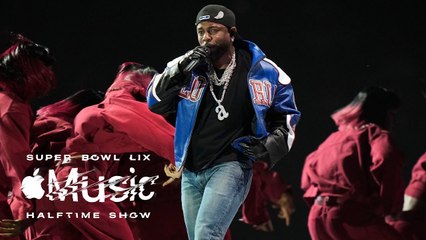 Kendrick Lamar protagonizó el show del medio tiempo del Super Bowl 2025