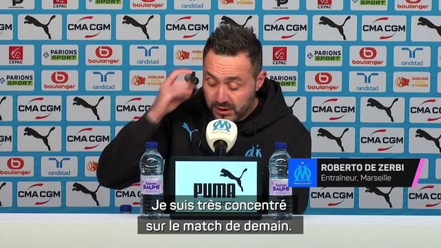 Marseille - De Zerbi : Un match très important contre Saint-Étienne !