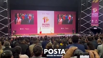 Así fue el Primer Informe de Gobierno de Delfina Gómez (VIDEO)