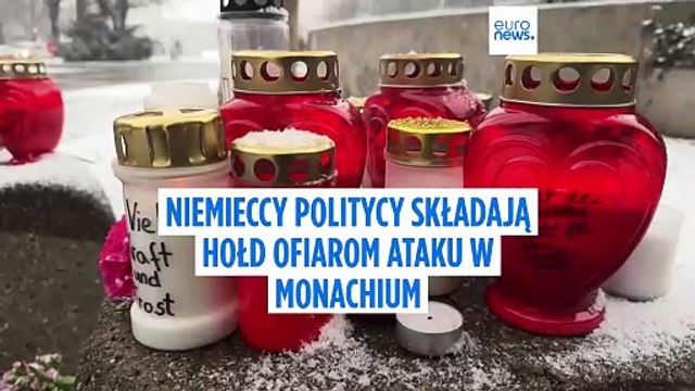 Niemieccy politycy składają hołd ofiarom ataku w Monachium
