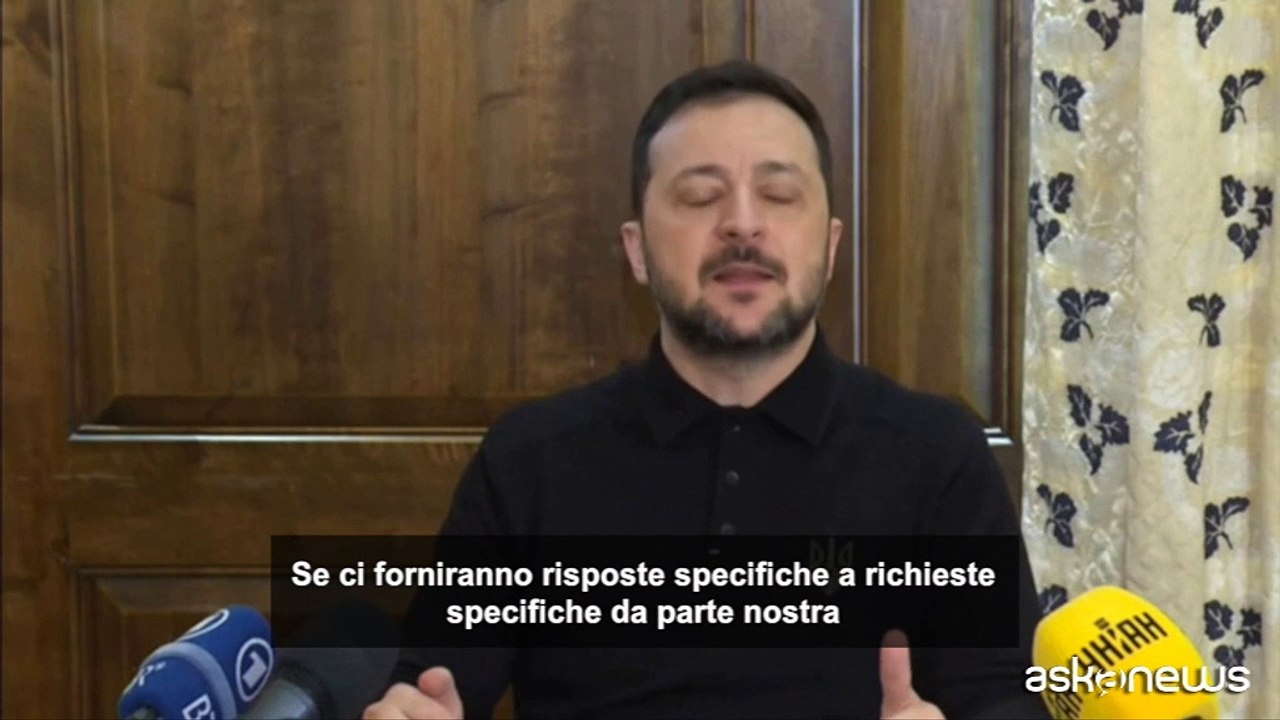 Zelensky: pronti a parlare con Mosca se posizione comune con Usa e Ue