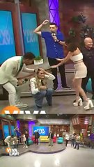 Miguelito Díaz agrede a compañera durante transmisión (VIDEO)