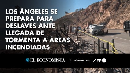 Los Ángeles se prepara para deslaves ante llegada de tormenta a áreas incendiadas