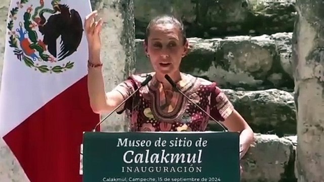 Claudia Sheinbaum inaugura el Museo de Calakmul en Campeche