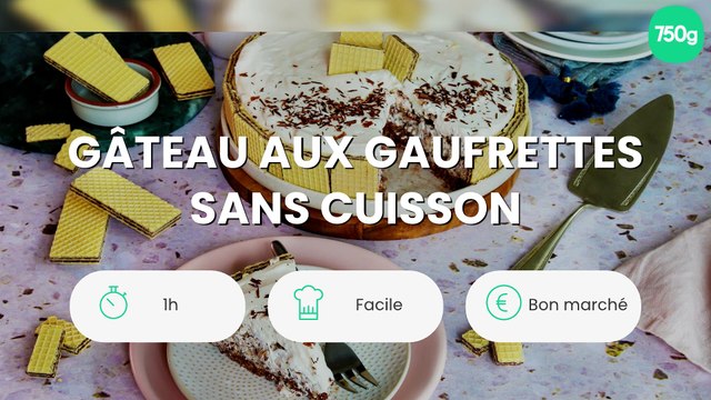 Gâteau aux gaufrettes sans cuisson