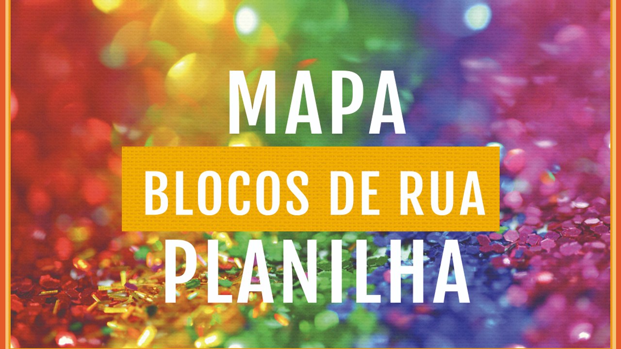 Carnaval BH 2025: mapa e planilha dos blocos de rua