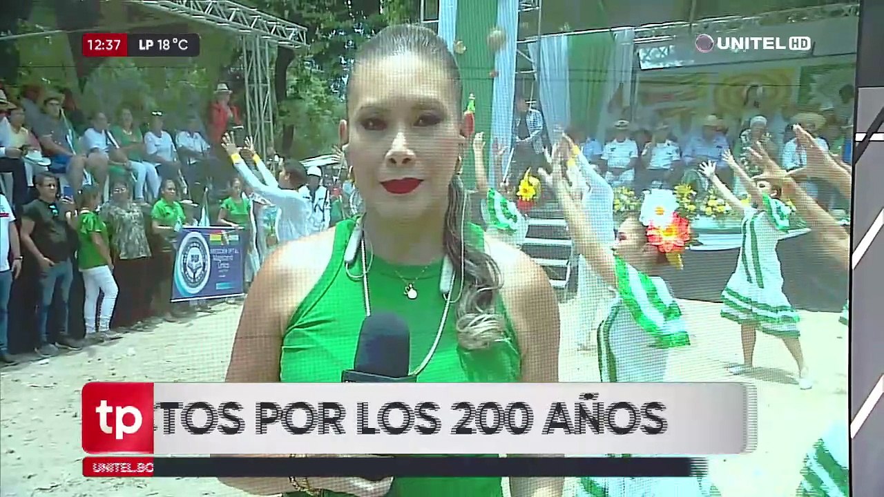 ​Después de no asistir a los actos en la plaza principal, dos minutos participan de acto en Las Cabañas 