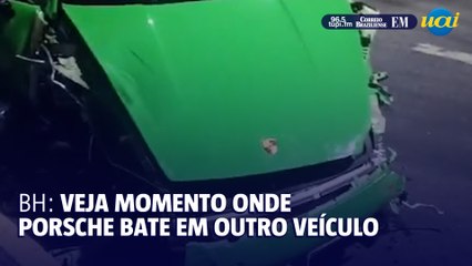 BH: Veja momento em que Porsche bate em outro veículo e deixa 5 feridos