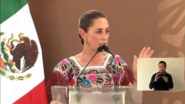 Claudia Sheinbaum anuncia programas sociales en supervisión de Ichkabal