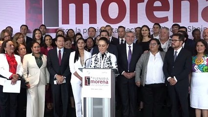Claudia Sheinbaum celebra histórico Grupo Parlamentario de Morena en el Senado